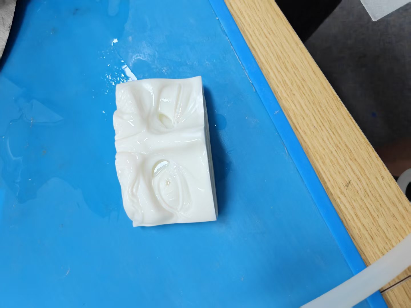SLA printed test model with a smooth surface
