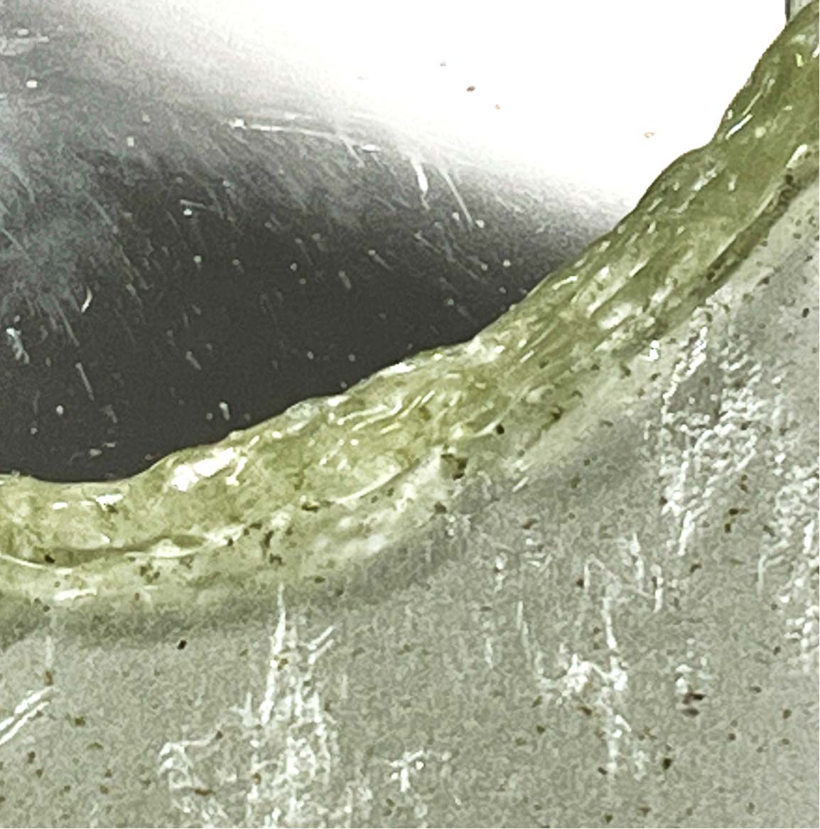 Green bio-material sheet edge detail