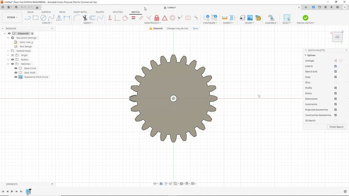Generated Gear Sketch