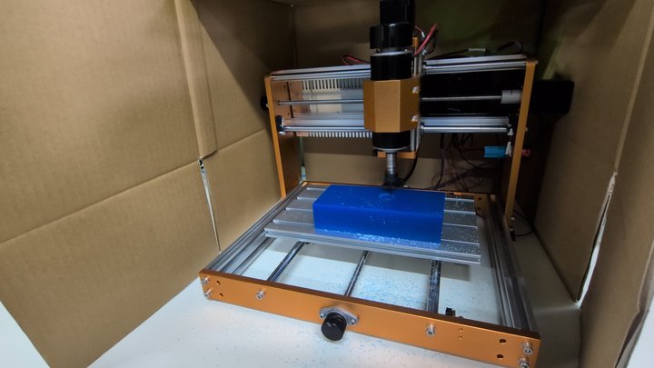 CNC milling the wax block