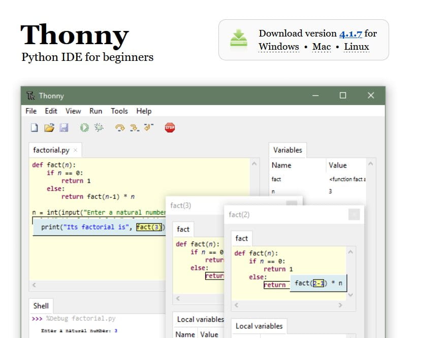 thonny homepage picture