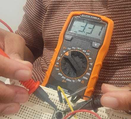 button input multimeter