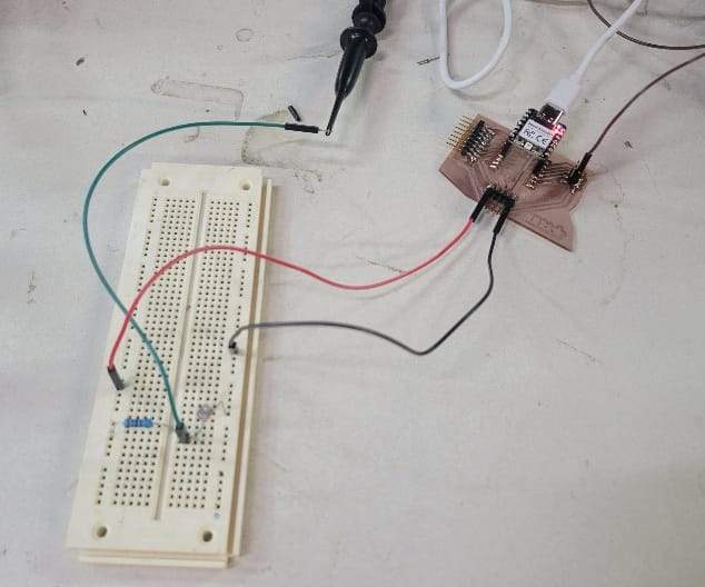 Photo light dependent resistor on breadboard