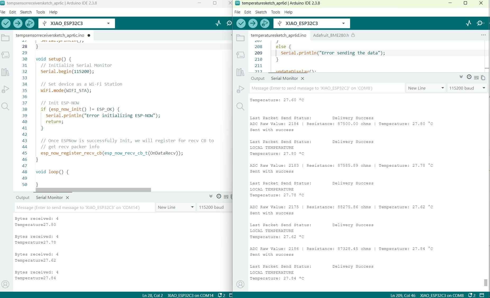 temp communications test