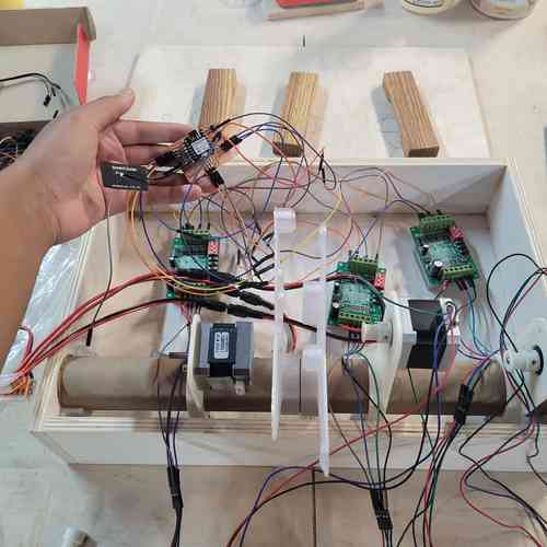 wiring the bird pecker