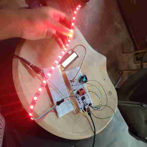 working LEDs and button