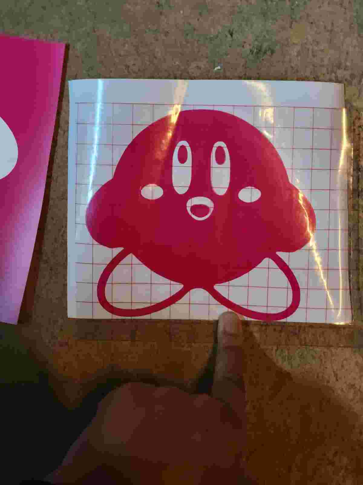 kirby vinyl cut