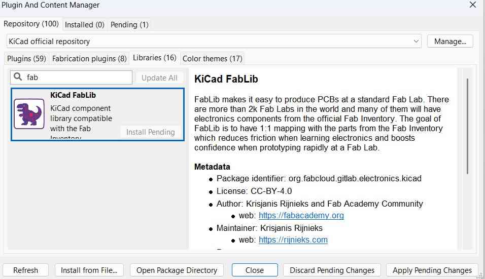 adding fablab plugin