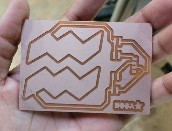 PCB board milled