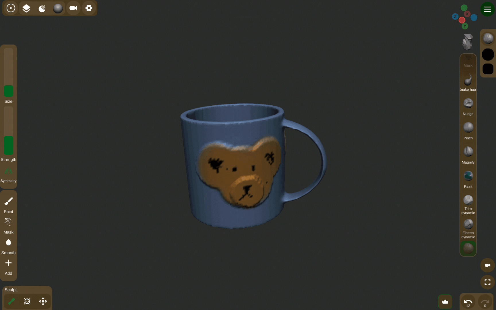 Image of a bear mug
