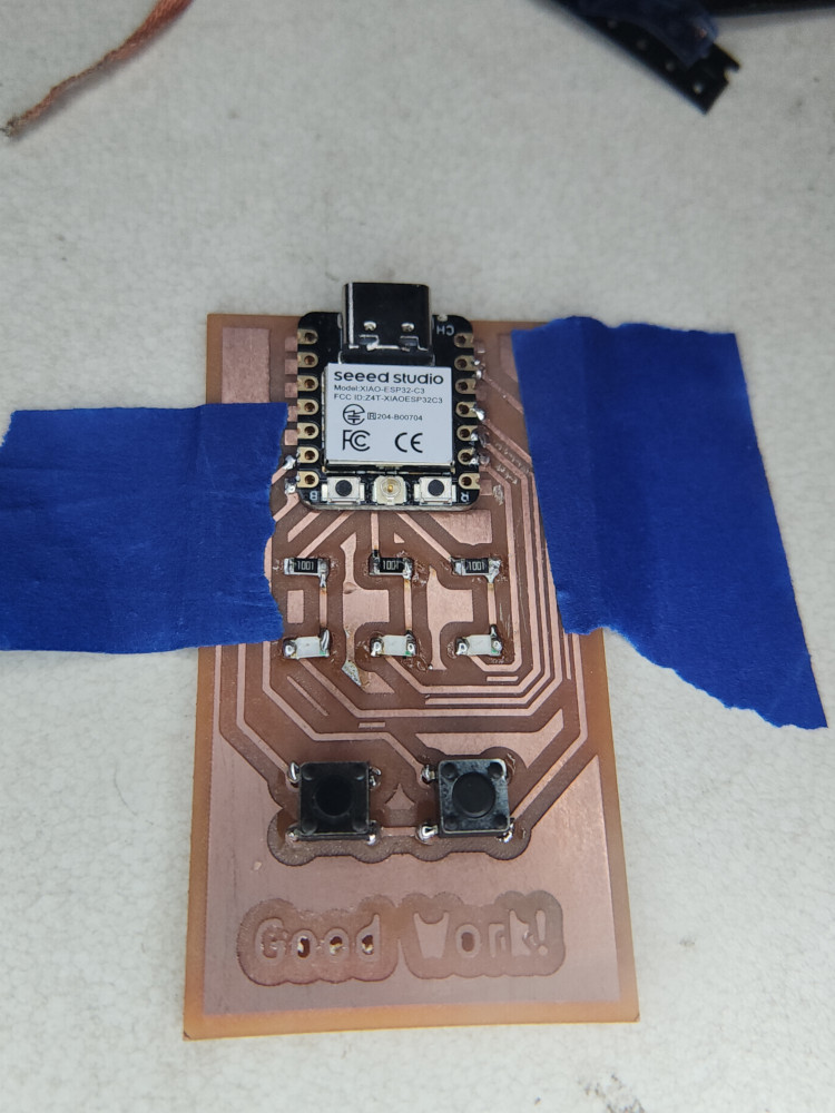 Pitcure of the finished board