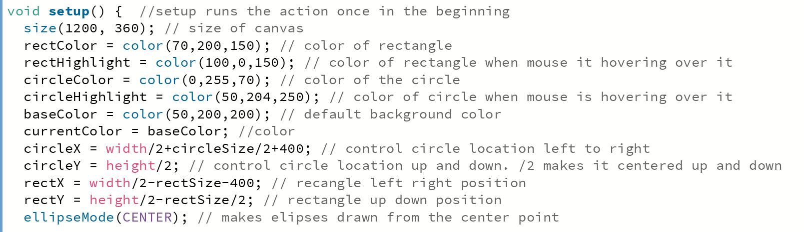 code for colors