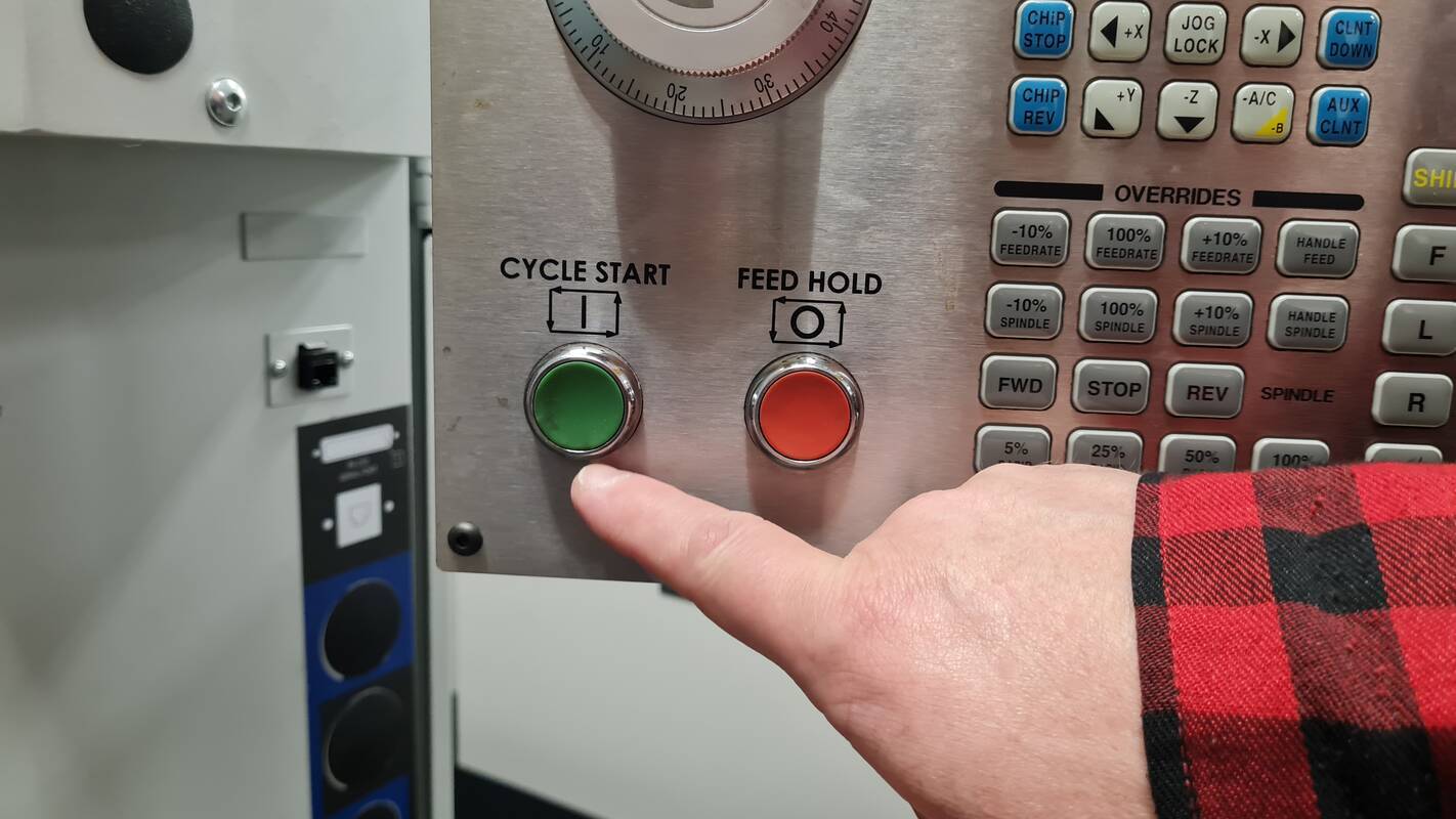 Cycle Start to run probing.