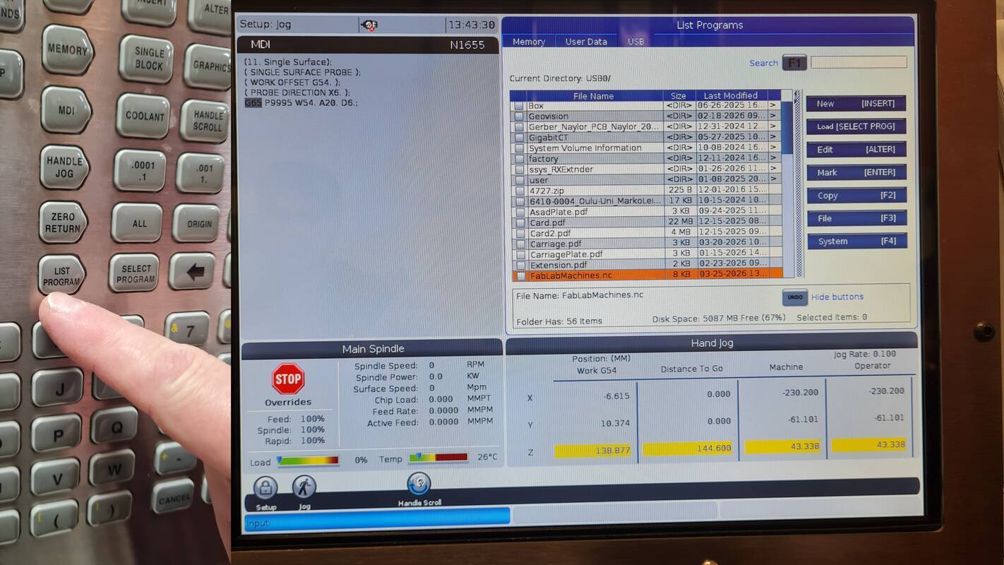 Selecting program to run.