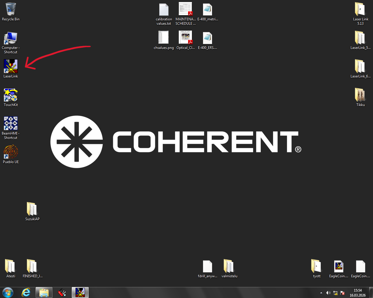 Laser PC desktop