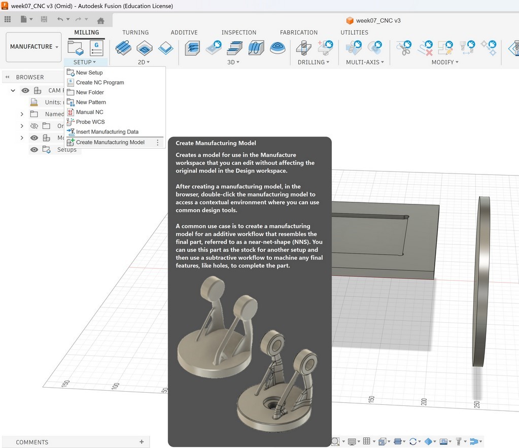 Create new manufacturing model
