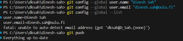Git commit message