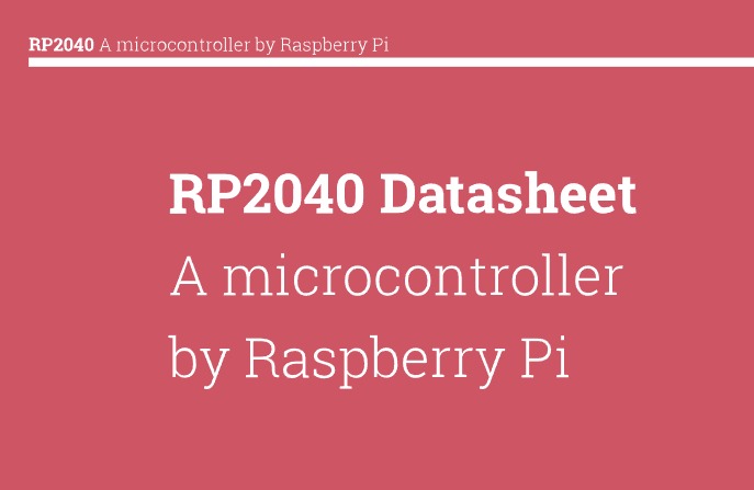 RP2040 datasheet overview