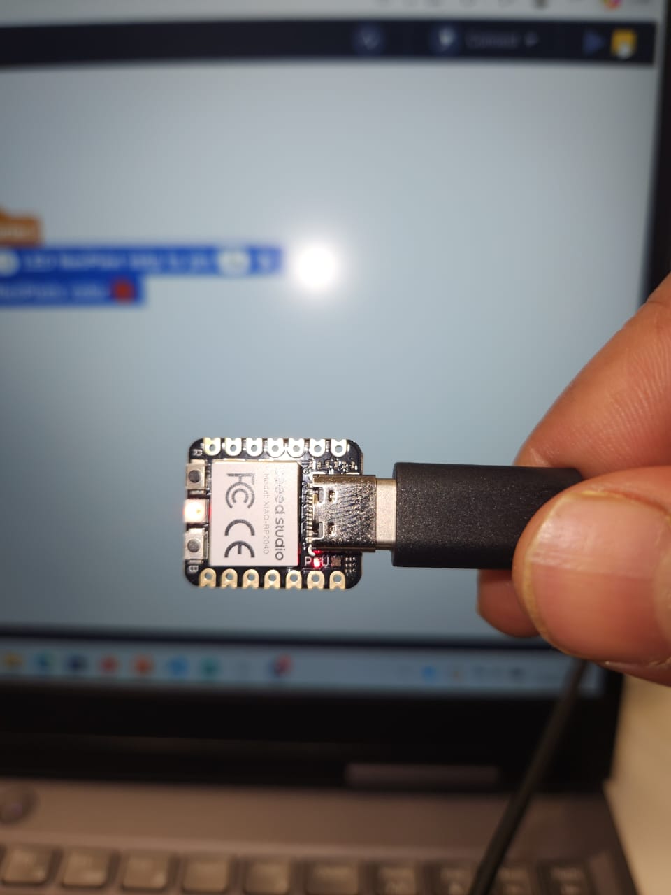 Testing onboard LED blinking