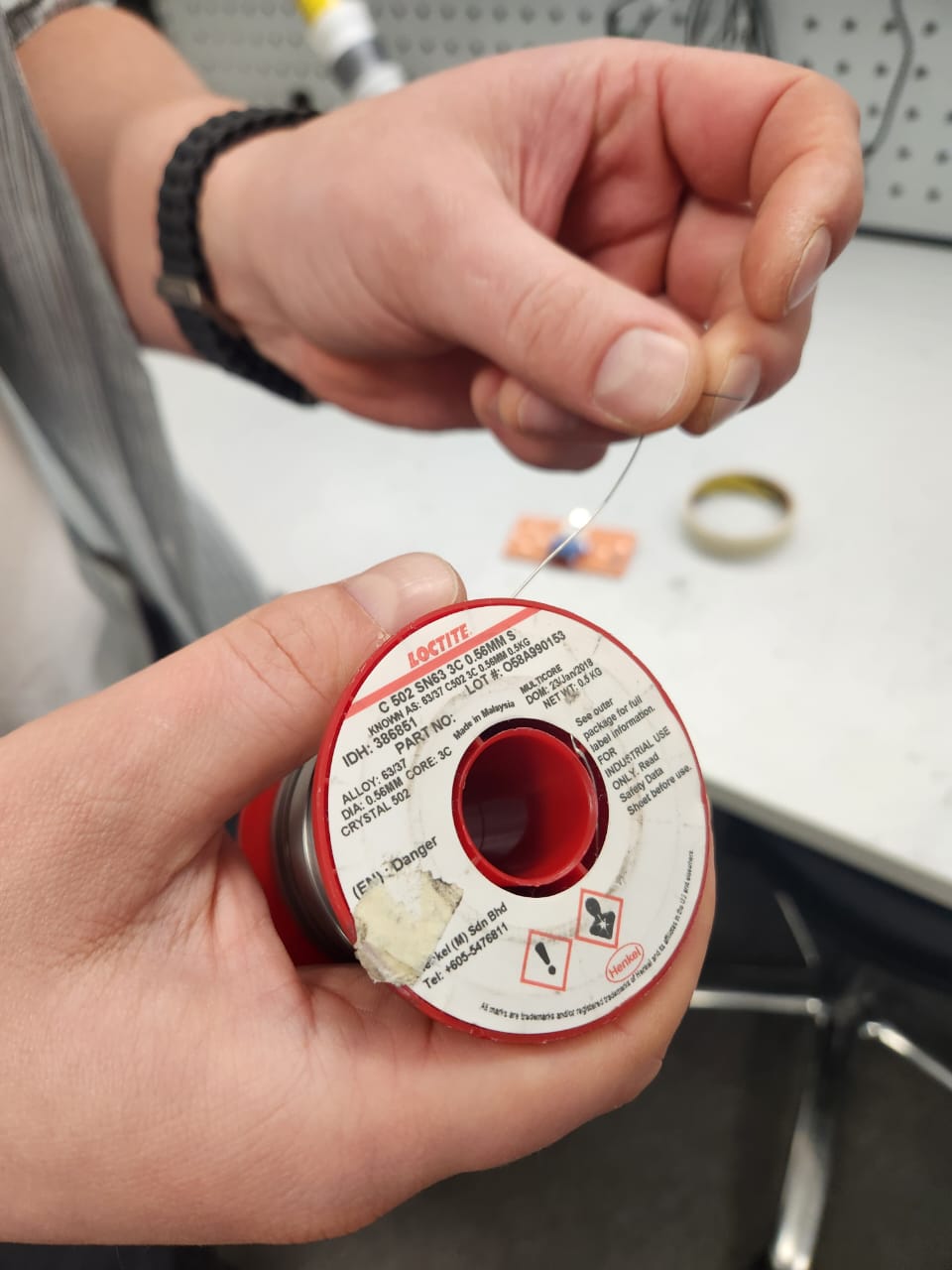 Lead-free solder wire