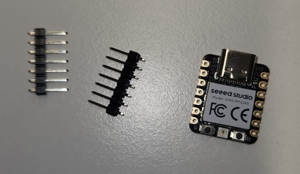 XIAO board and header pins