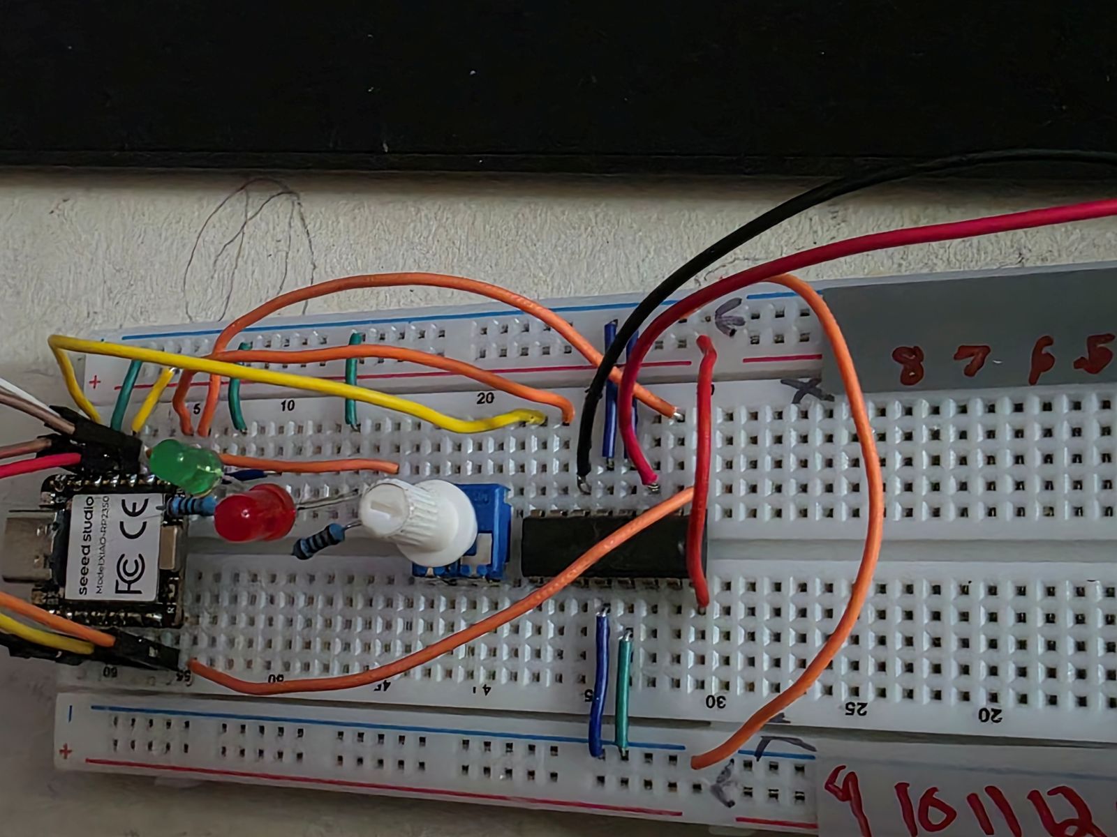 Testing the RP2350 input devices on breadboard
