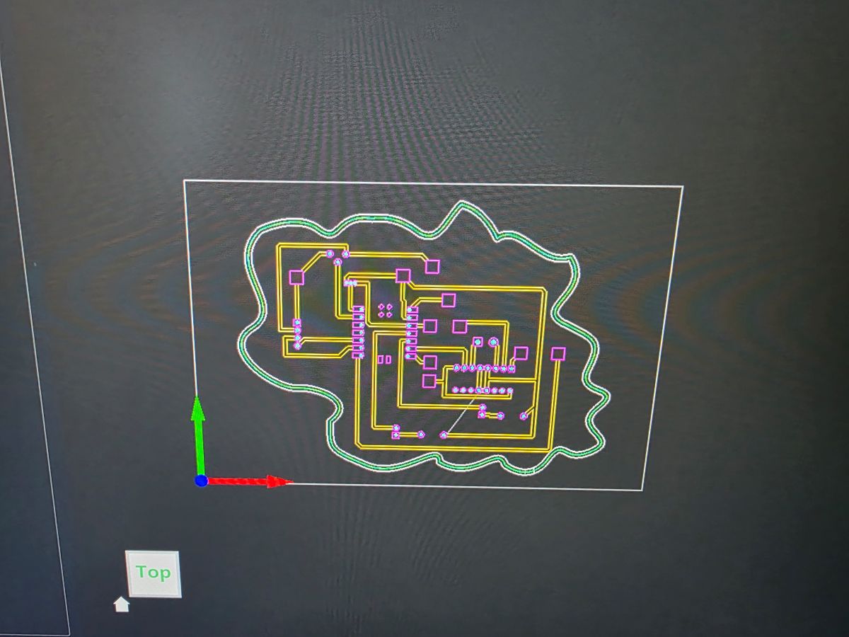 Toolpath setup for input device PCB