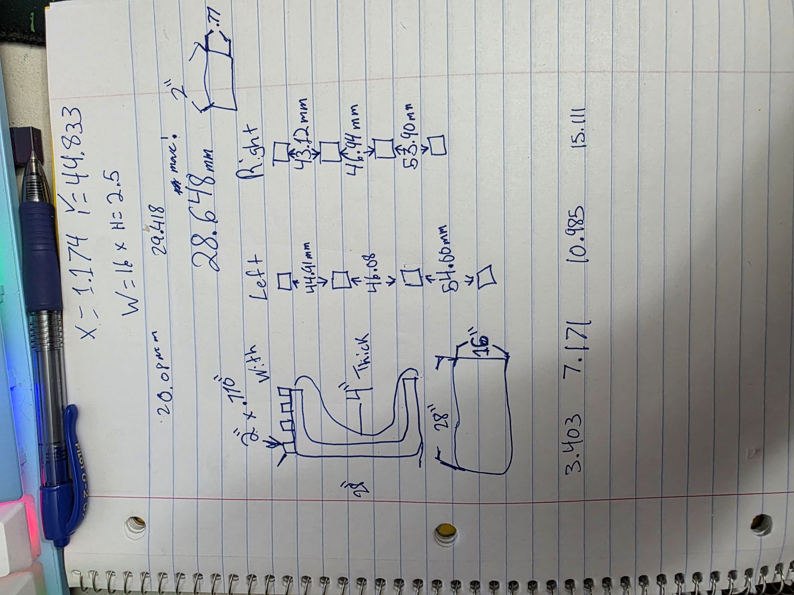 Paper planning for the CNC TV tray