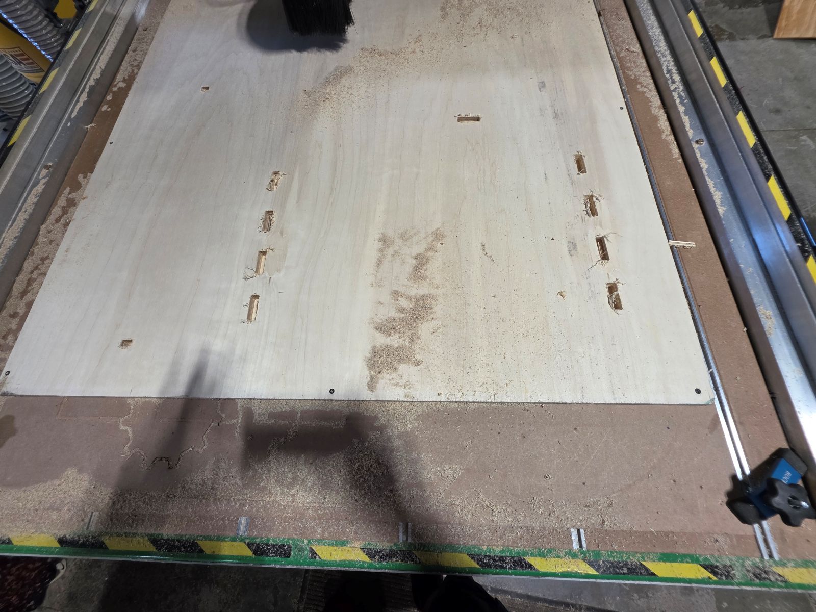 First cut still not through plywood