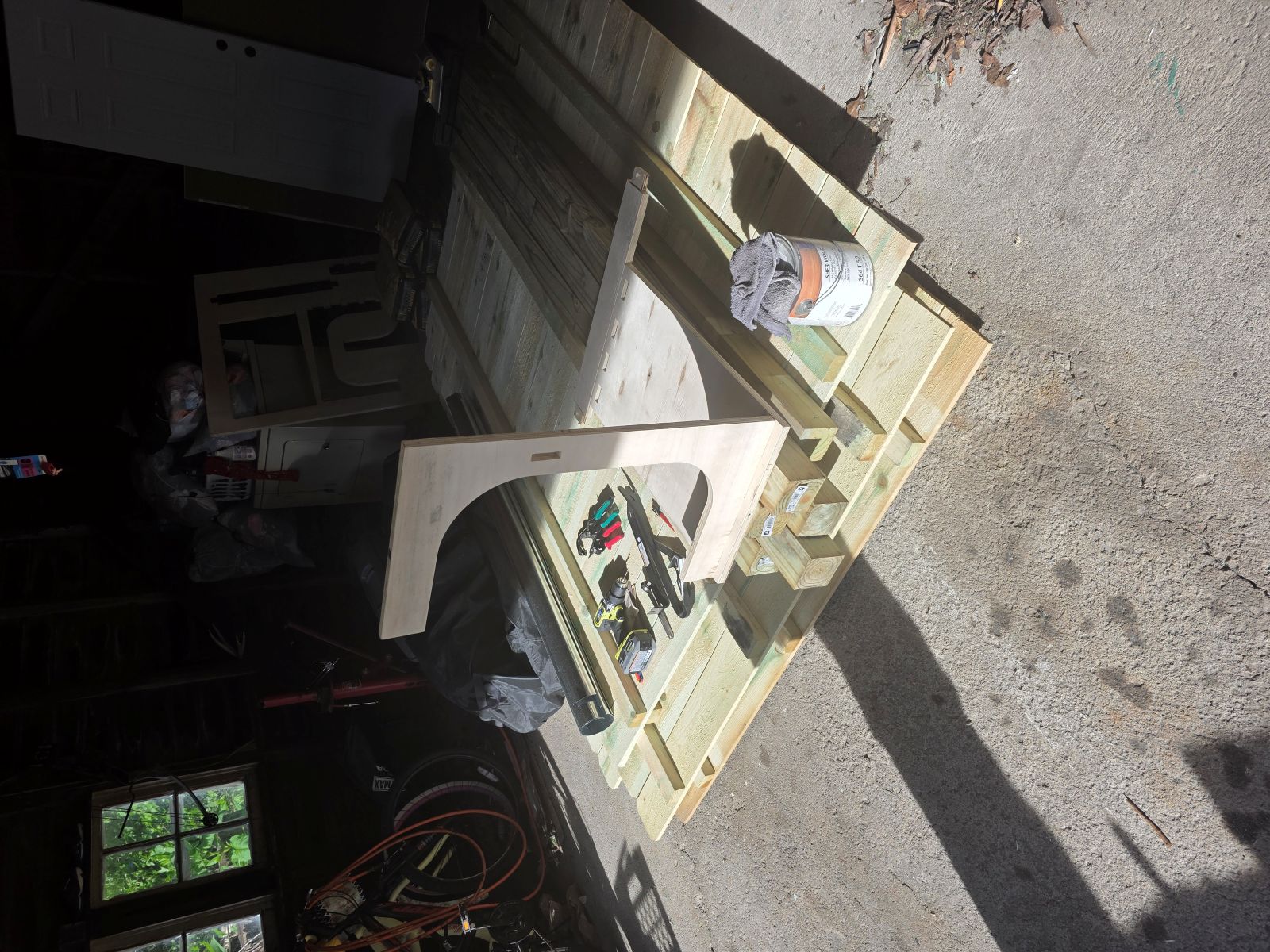 Cleaning up the CNC cut edges