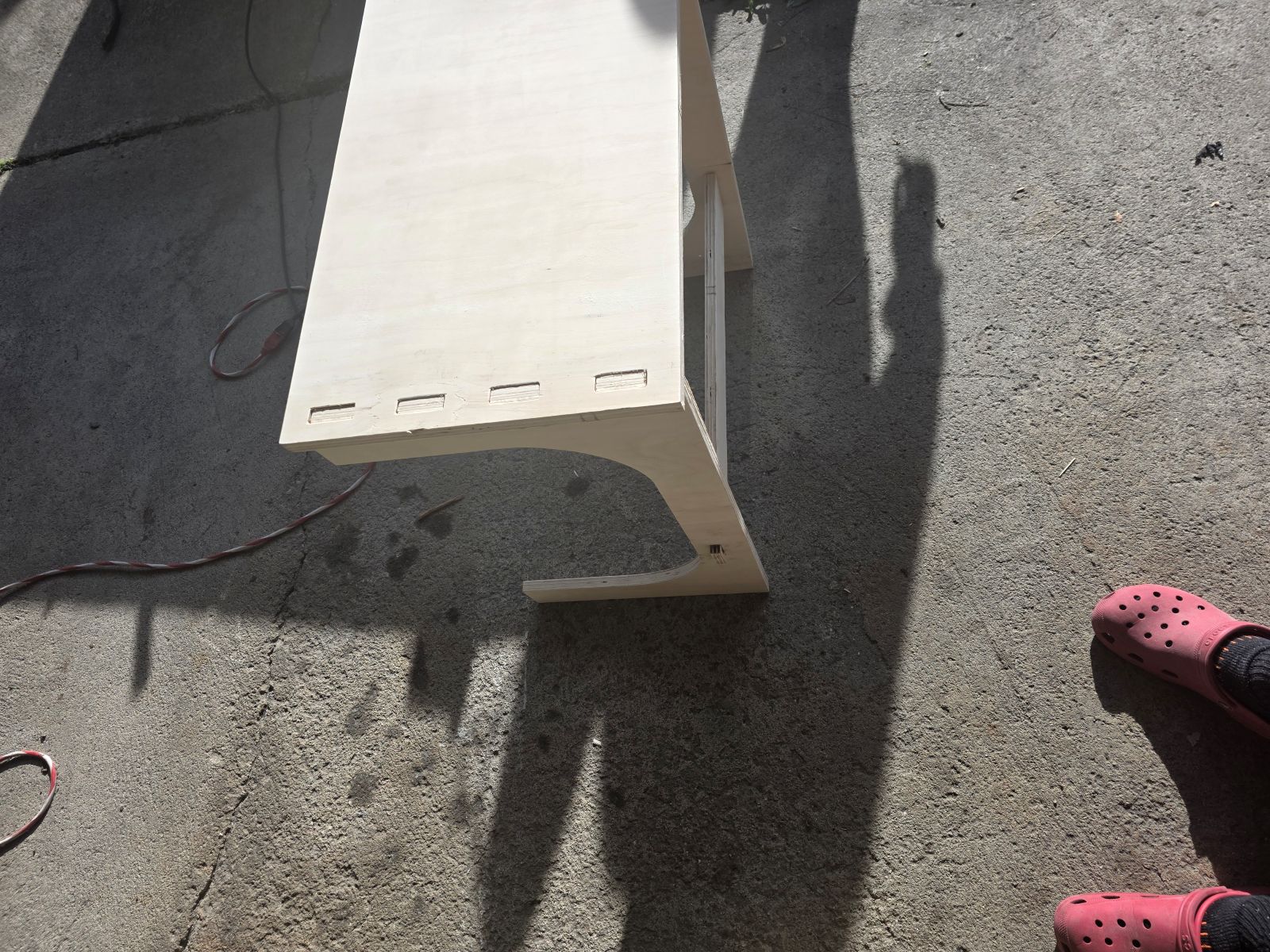Finished assembled TV tray
