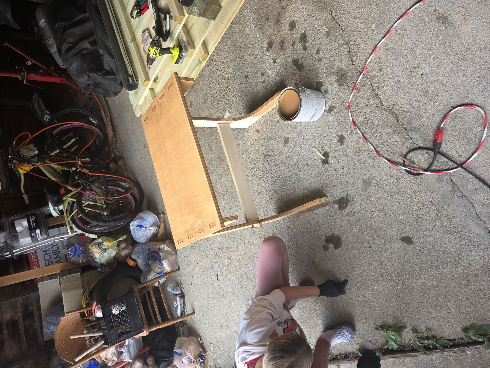 Staining the CNC TV tray