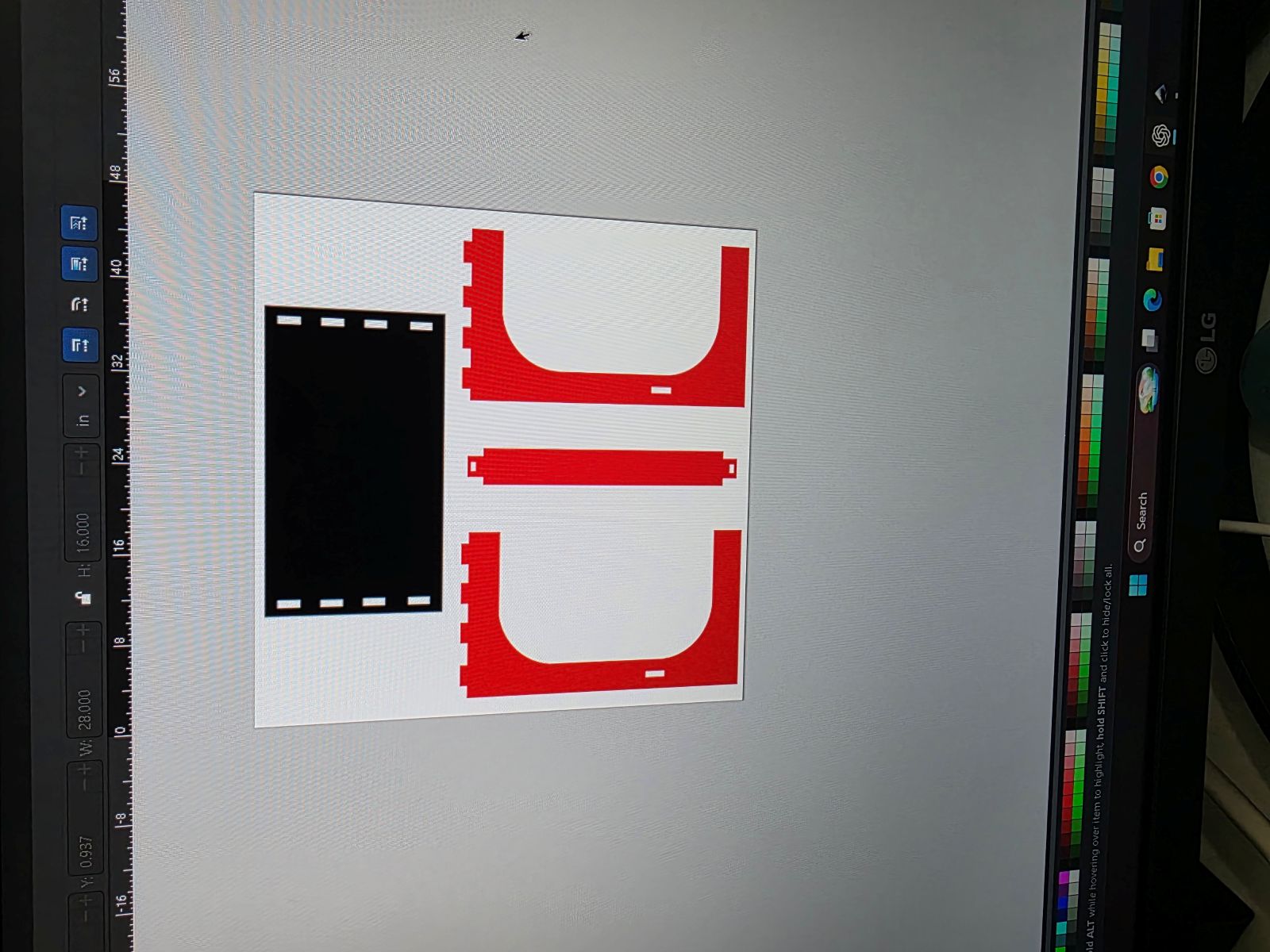 More Inkscape CNC layout work