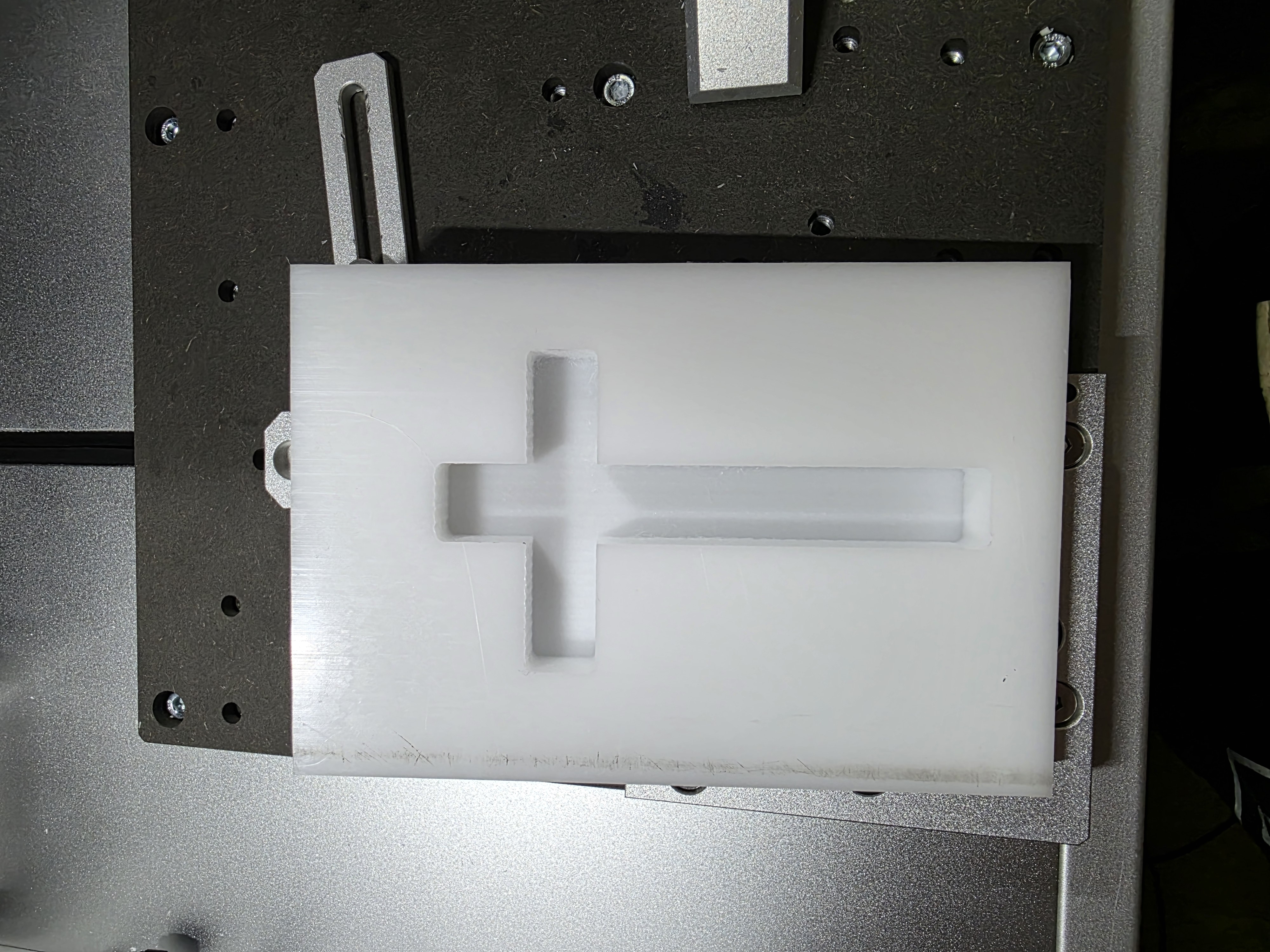 Finished molded cross