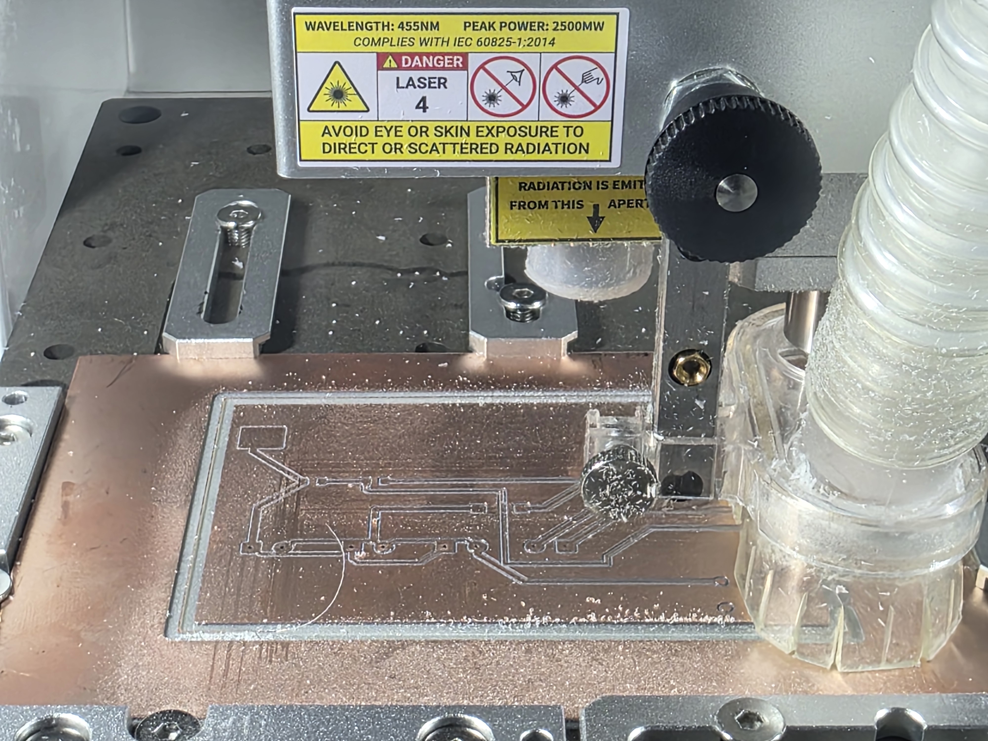 PCB milling process for final project