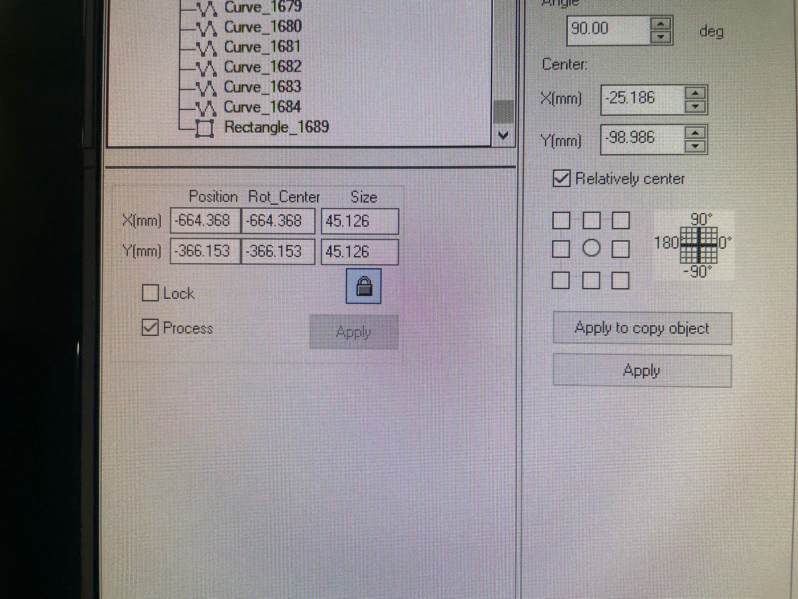 manual adjustment of the scale
