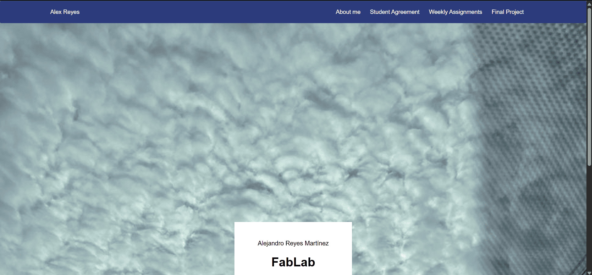 My page with the design inspiration