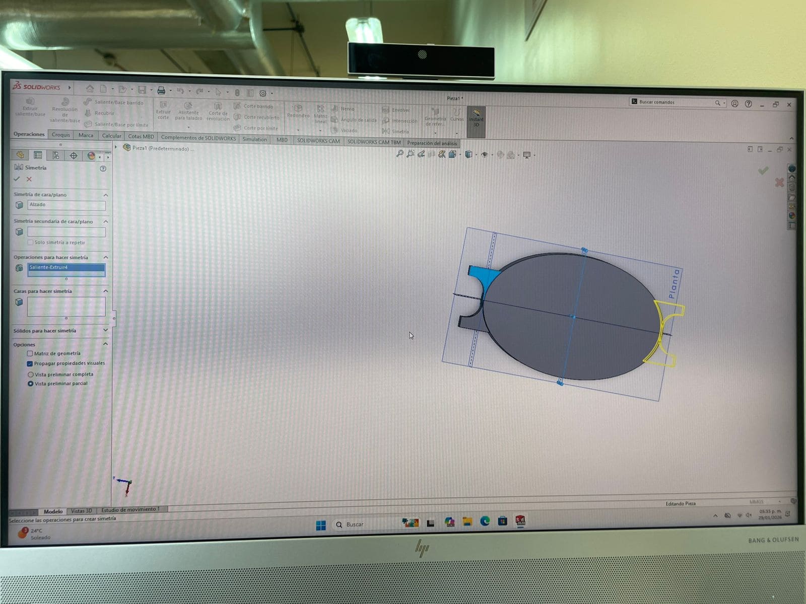 My second step in SolidWorks
