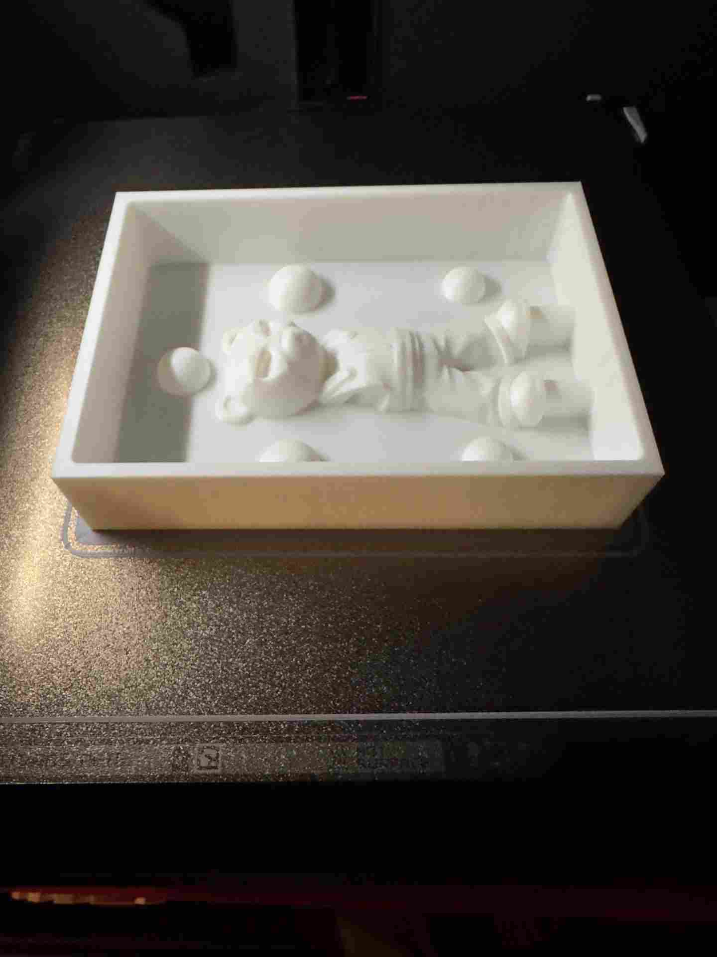 Premould halves fresh off printer