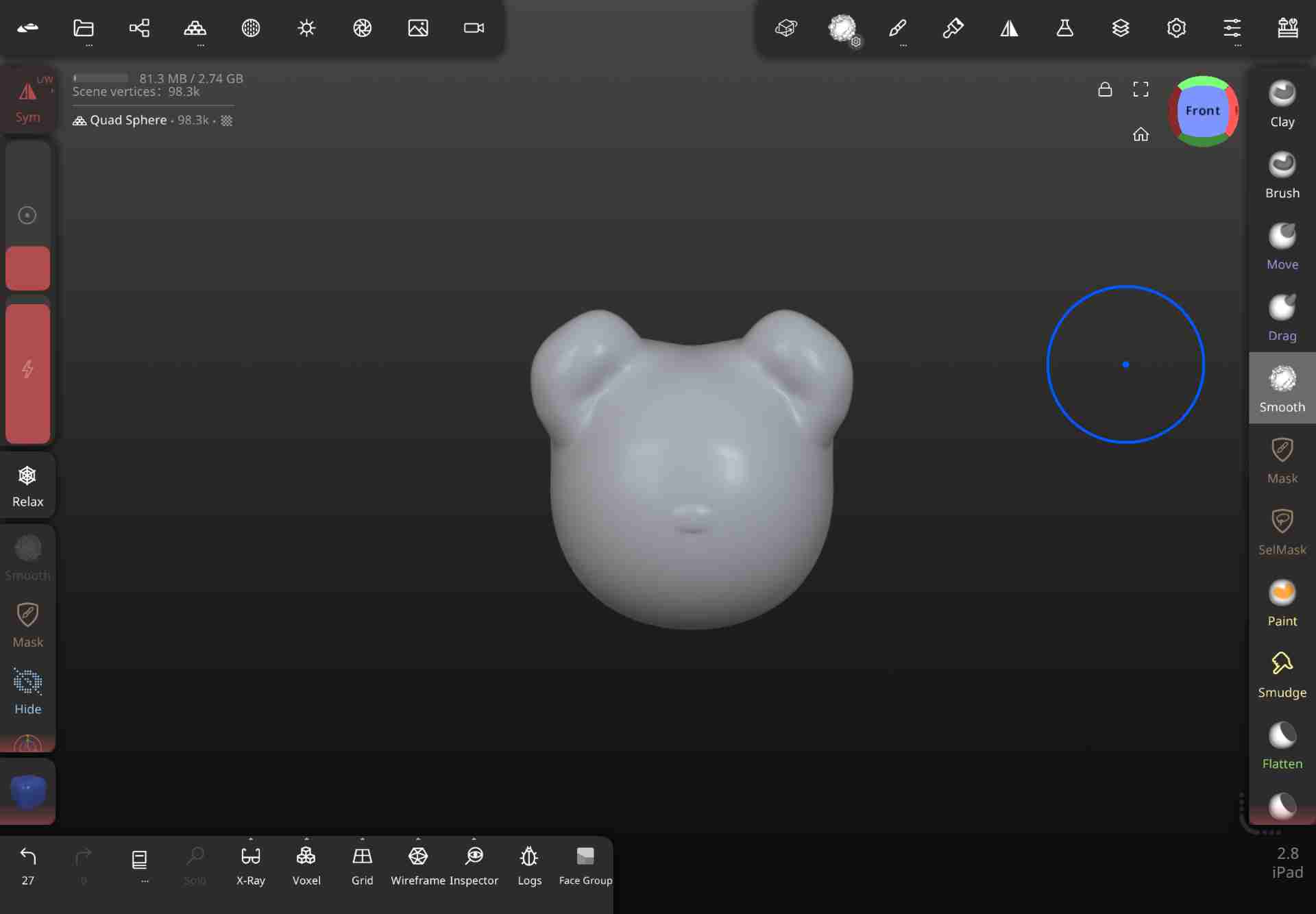 Sculpt stage 2