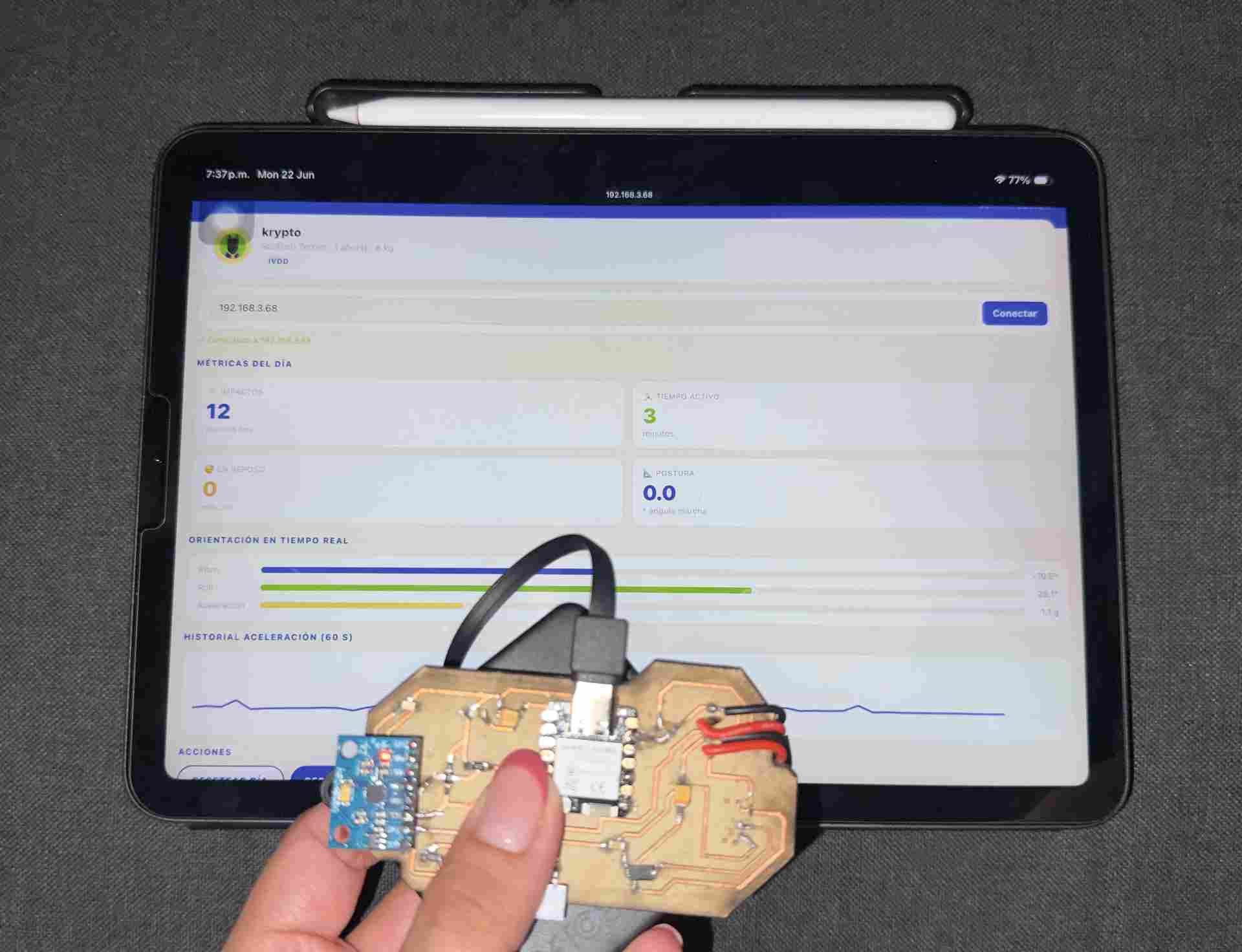 Live data on iPhone