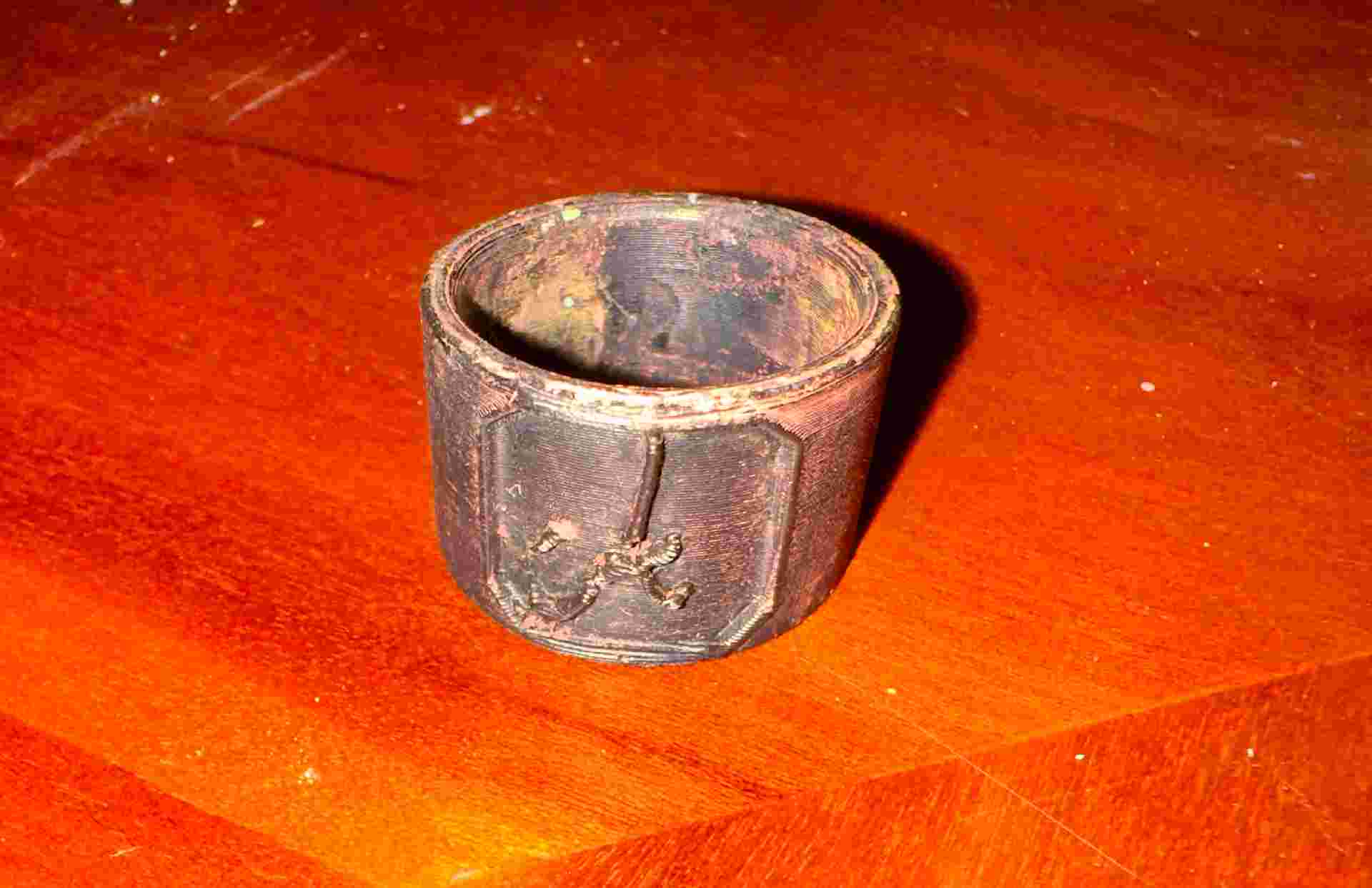 Final copper-plated ring