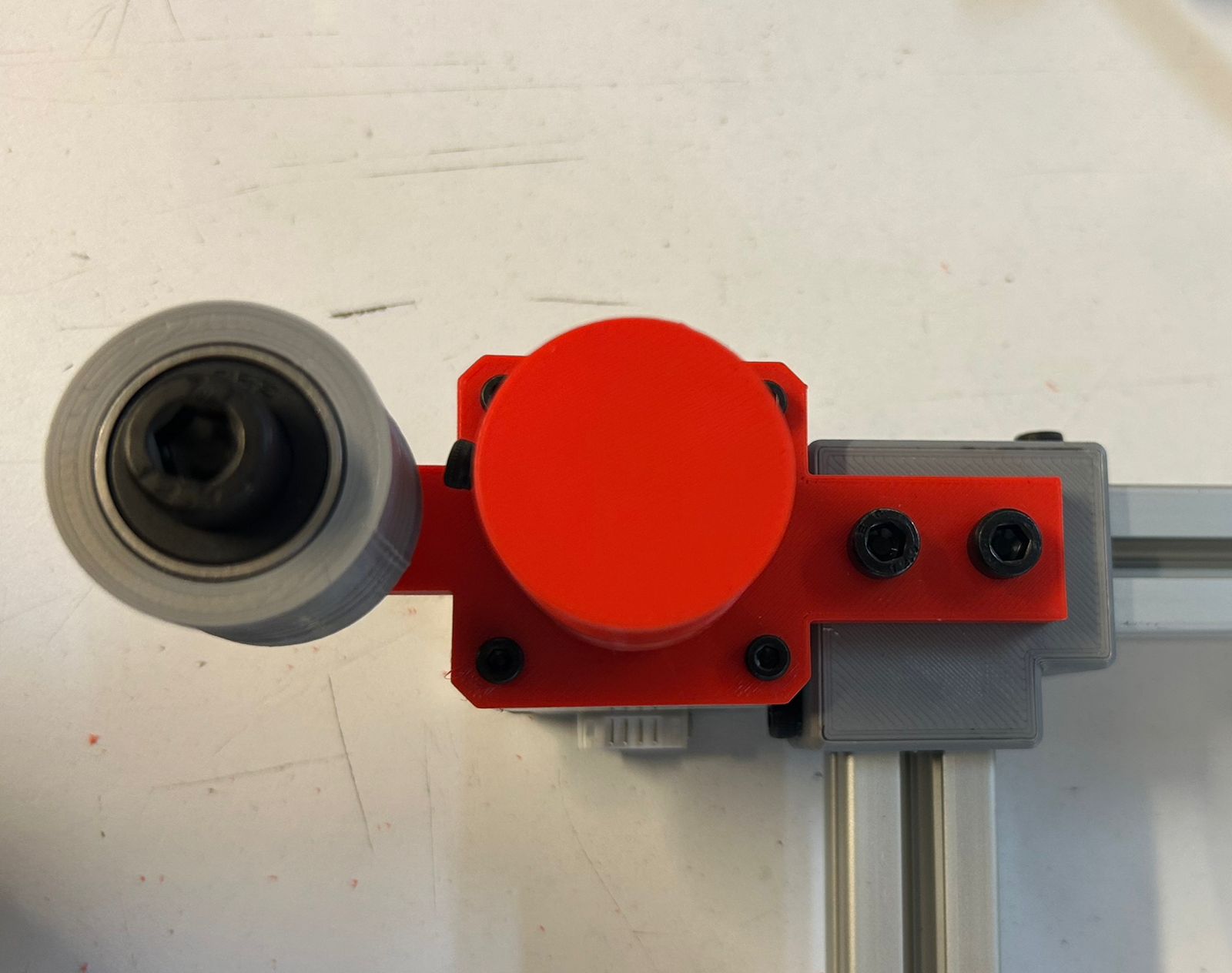 Vista superior del ensamblaje del motor