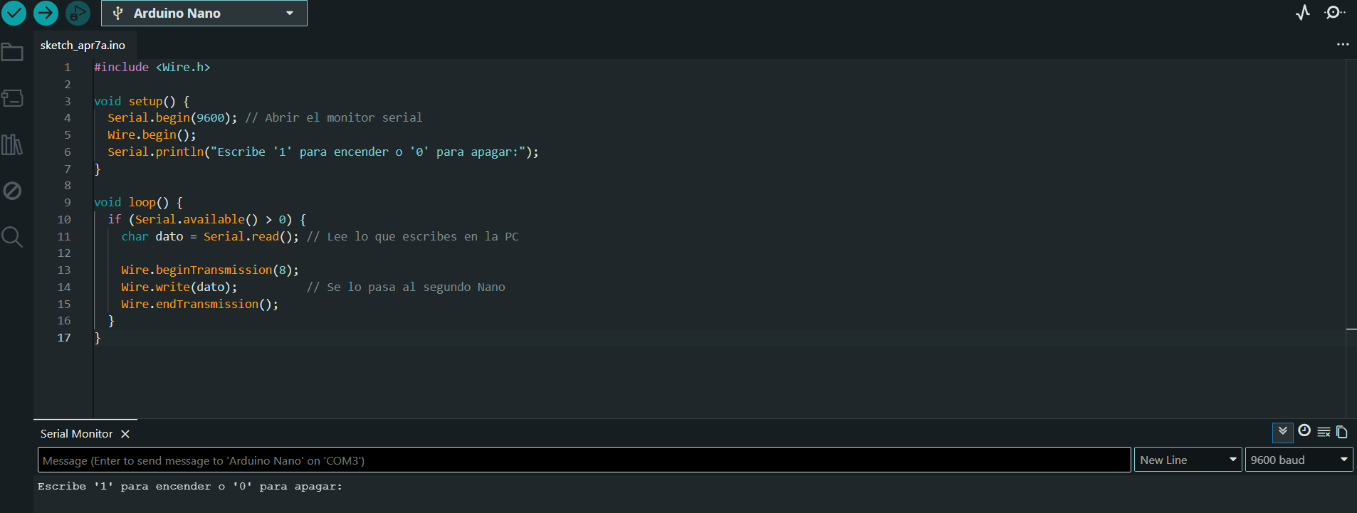 Serial Monitor Debug