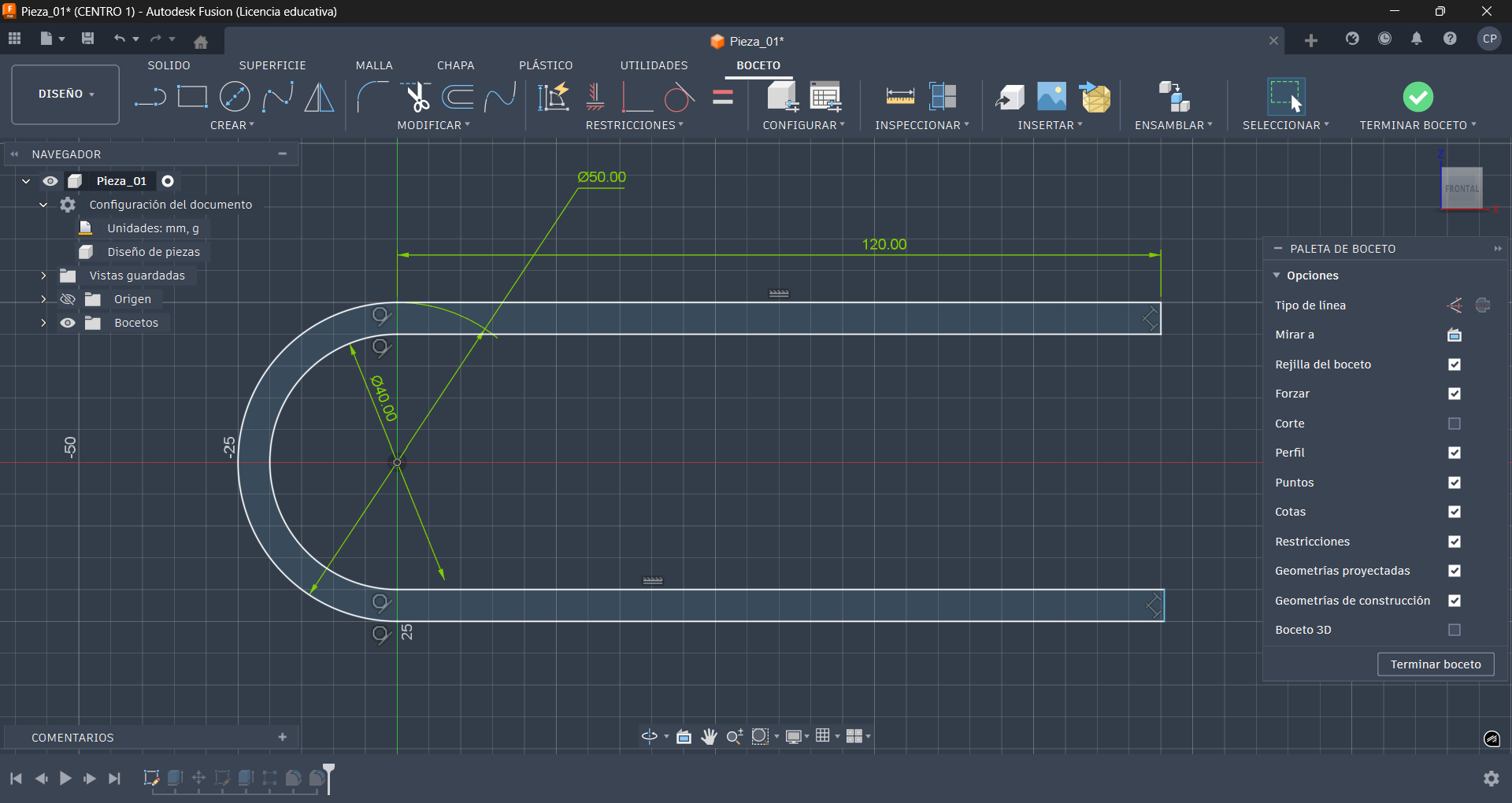 Fusion 360 sketch constraints
