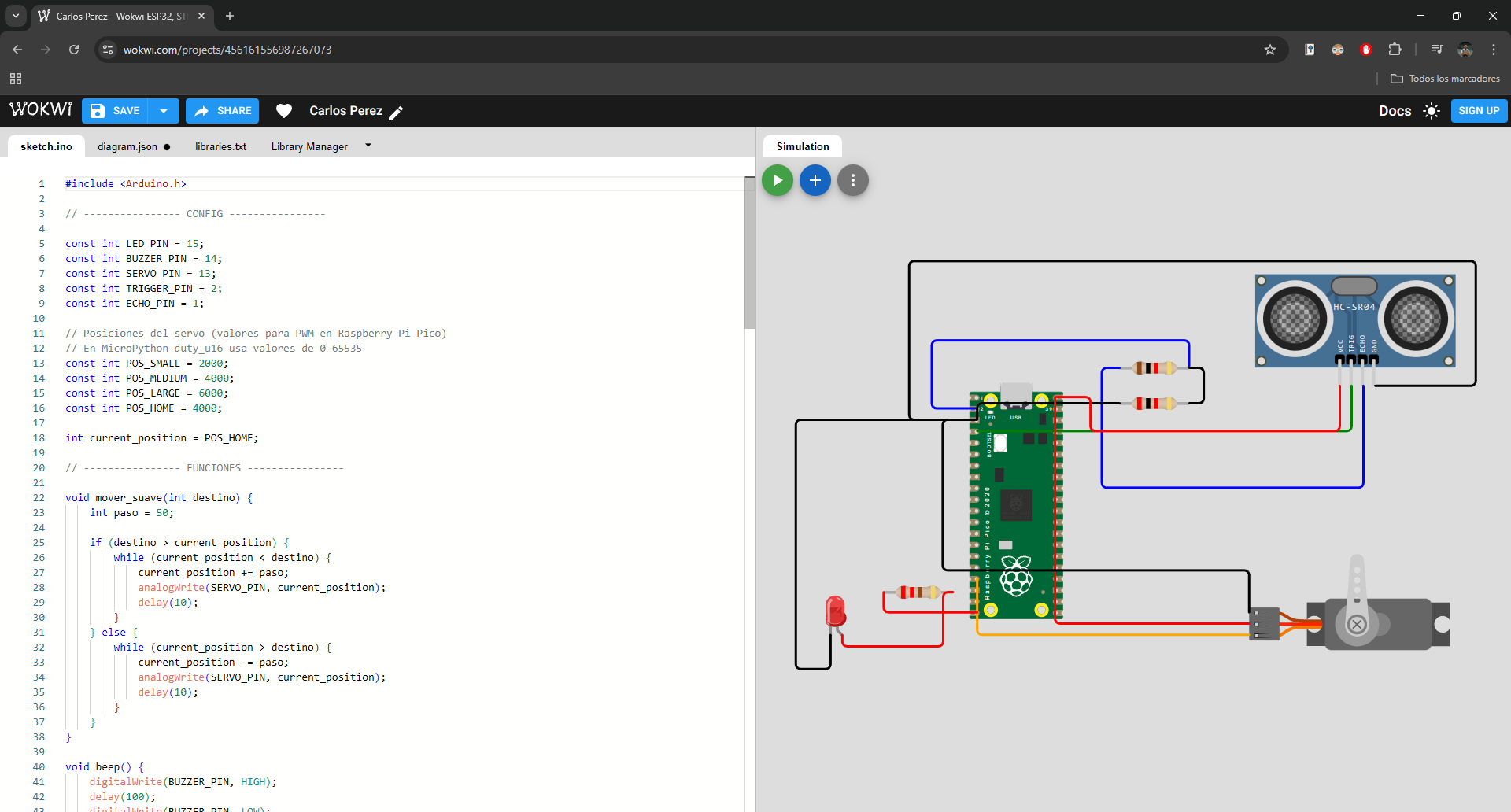 Pico connected to computer with Thonny