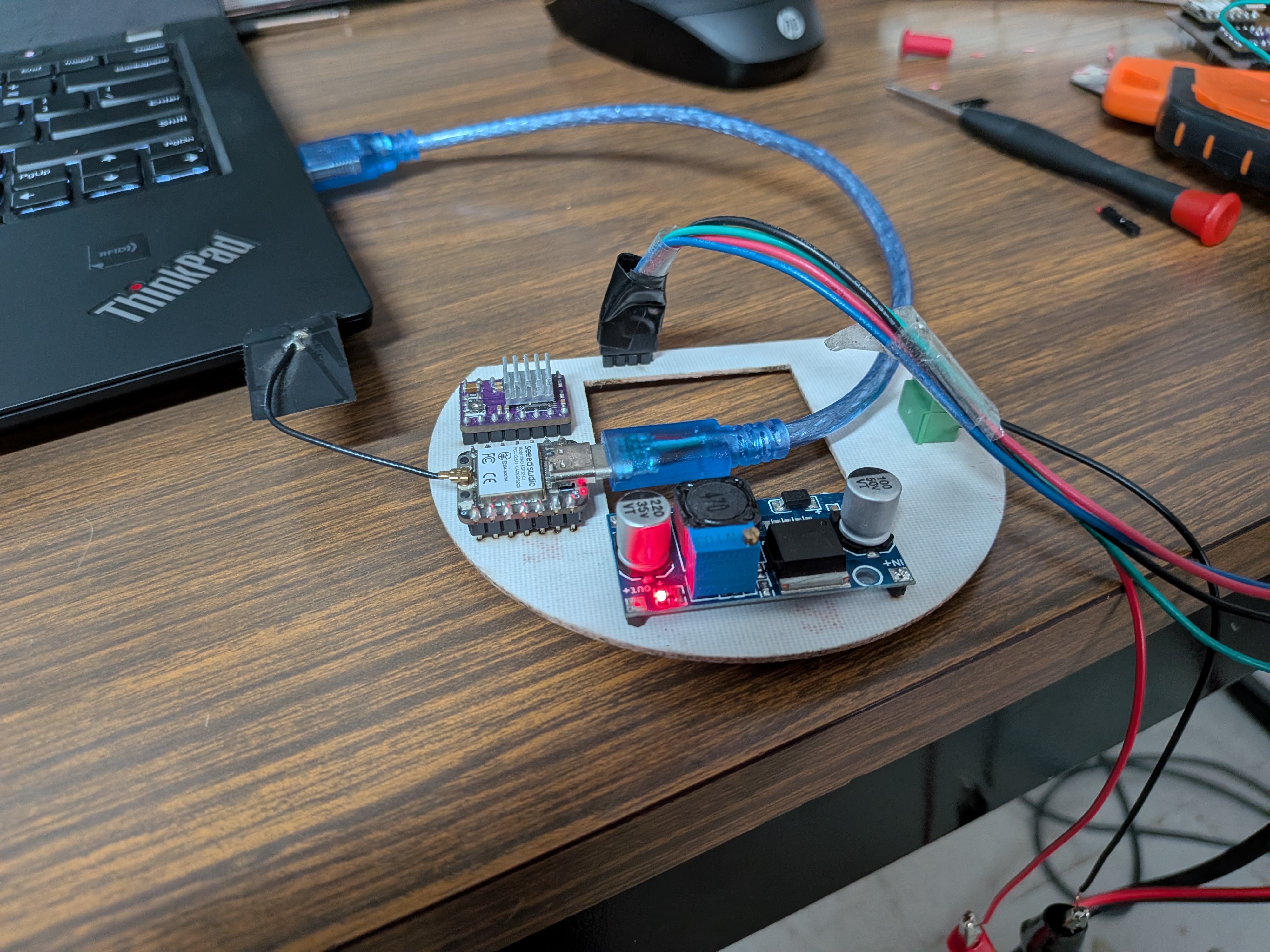 Soldered PCB
