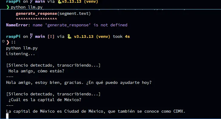 First Working AI Test