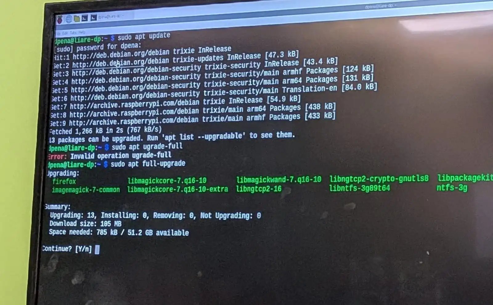 Raspberry Pi OS first Commands