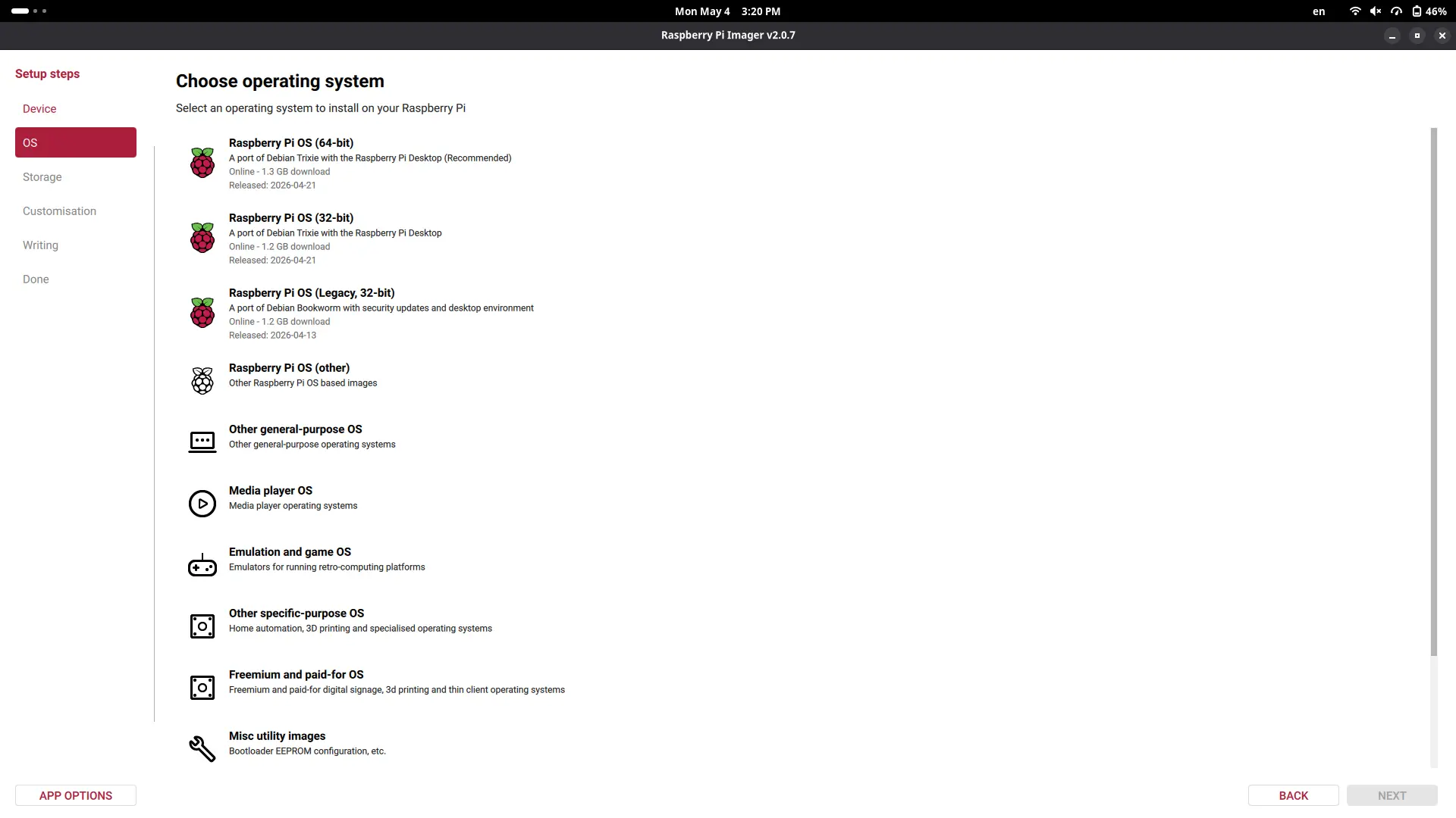 Raspberry Pi OS Installer